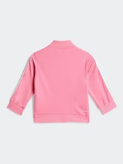adidas Pink Essentials Tiberio 3-Stripes Tracksuit Infant Kids - Image 3 of 7