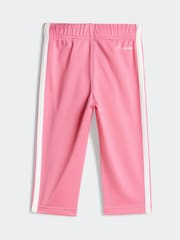 adidas Pink Essentials Tiberio 3-Stripes Tracksuit Infant Kids - Image 4 of 7