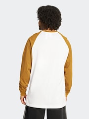 adidas Originals White Off Wabash Loose Baseball Jersey T-Shirt - Image 2 of 6