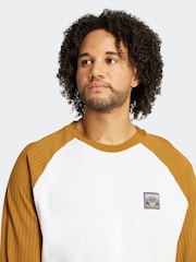 adidas Originals White Off Wabash Loose Baseball Jersey T-Shirt - Image 4 of 6