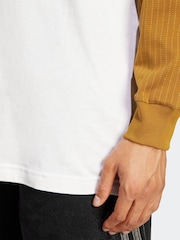 adidas Originals White Off Wabash Loose Baseball Jersey T-Shirt - Image 6 of 6