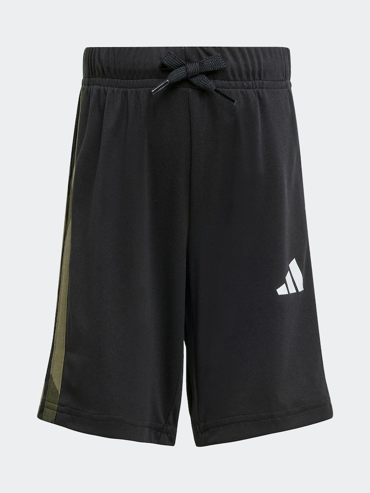adidas Green Light Train Essentials Camo Logo Infant Kids T-Shirt and Shorts Set - Image 8 of 8