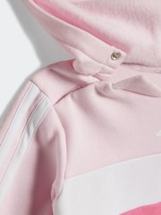 adidas Pink Essentials Tiberio Hoodie and Leggings Set Infant Kids - Image 4 of 7