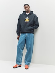adidas Originals Black Wabash Loose Hoodie - Image 2 of 6