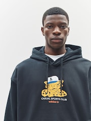 adidas Originals Black Wabash Loose Hoodie - Image 5 of 6