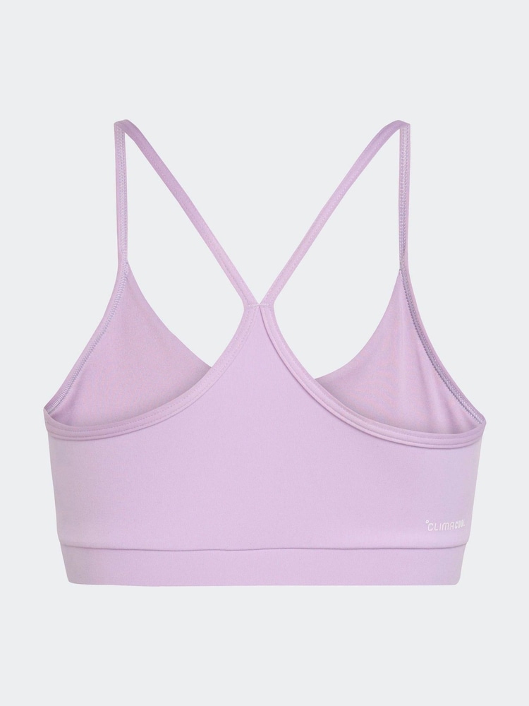 adidas Purple Medium Training Essentials Support Kids Bra - Image 7 of 7 adidas Purple Medium Training Essentials Support Kids Bra - Image 7 of 7