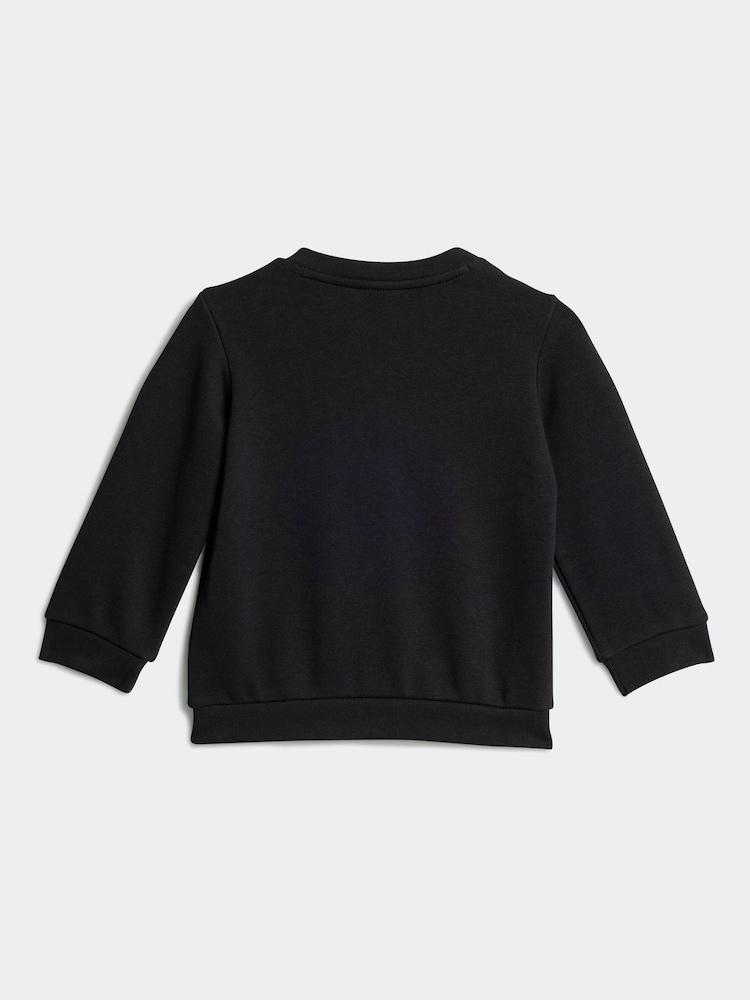adidas originals Black Trefoil Sweatshirt and Joggers Set Infant Kids - Image 2 of 4