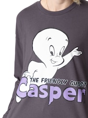 Vanilla Underground Grey Womens Casper The Friendly Ghost 100% Cotton Pyjamas - Image 3 of 6