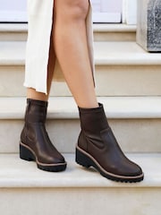 Linzi Brown Trish Wedged Heel Ankle Boots - Image 2 of 5