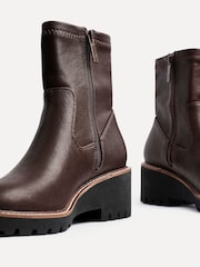 Linzi Brown Trish Wedged Heel Ankle Boots - Image 5 of 5