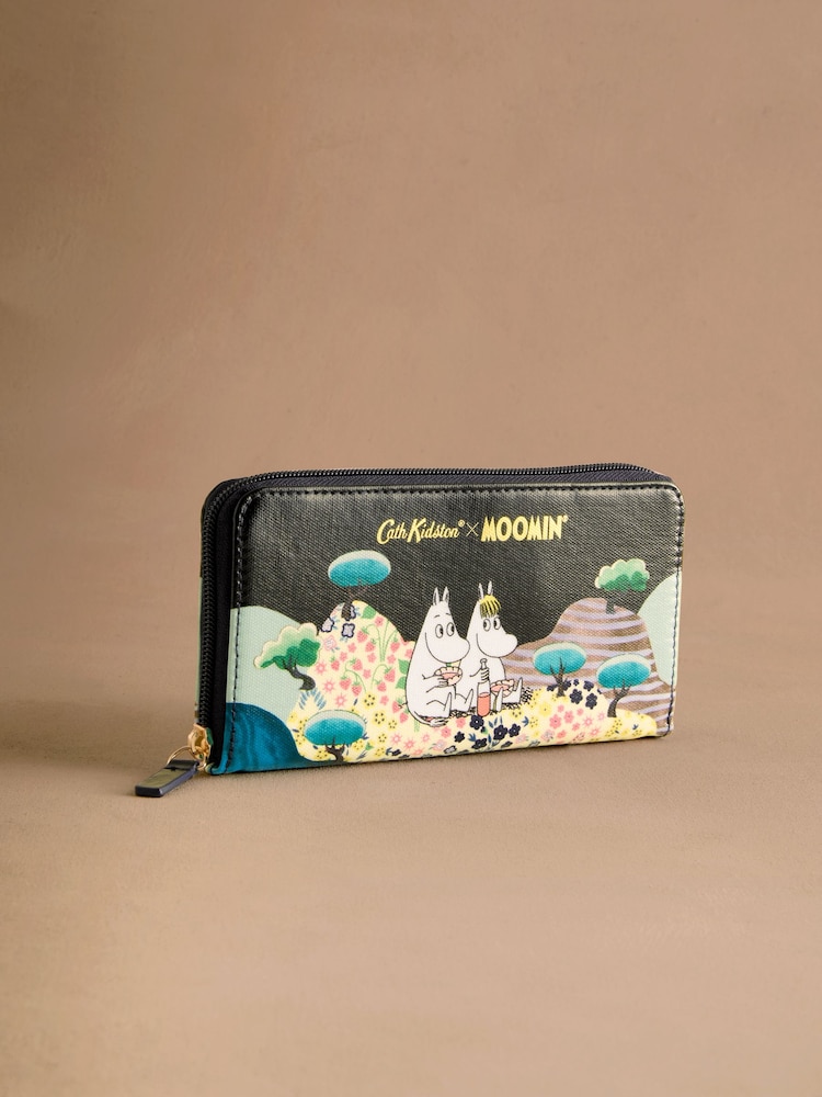 Cath Kidston Green Valley Moomins Continental Wallet - Image 1 of 5