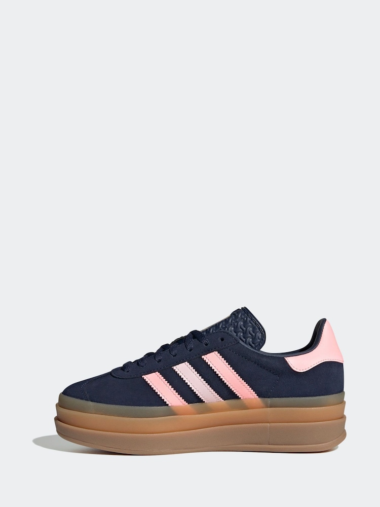 adidas Originals Blue Gazelle Bold J Trainers - Image 2 of 9