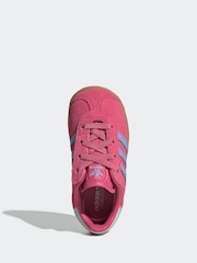 Adidas Originals Pink Light Gazelle Infant Kids Trainers - Image 6 of 9