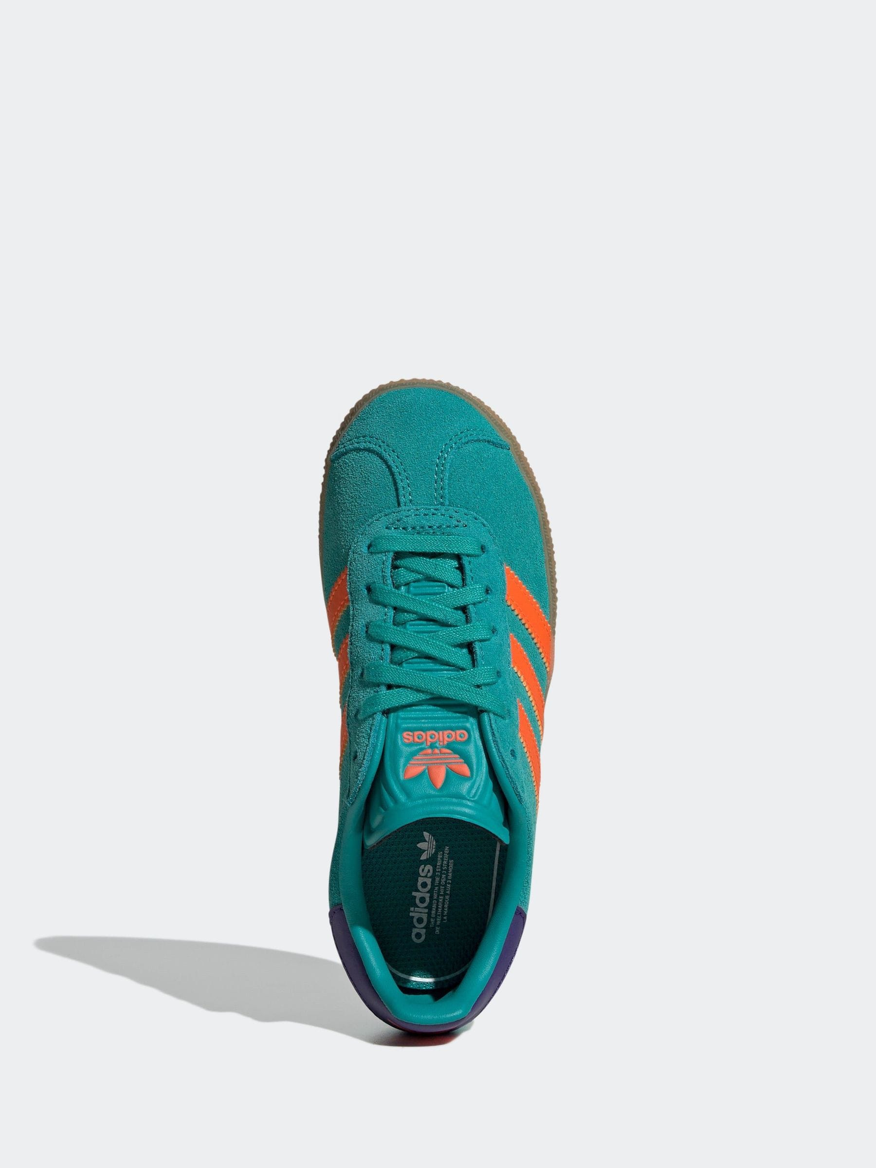 オレンジグリーン Next：日本 グリーン / オレンジ - adidas Originals ガゼル キッズ