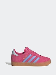 adidas Originals Pink Gazelle C Trainers - Image 1 of 9