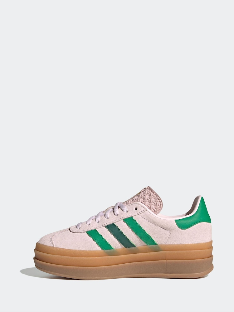 adidas Originals Pink Gazelle Bold J Trainers - Image 2 of 9