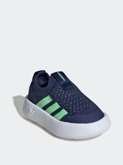 adidas Navy/Green Bubblecomfy Trainers - Image 3 of 9