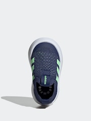 adidas Navy/Green Bubblecomfy Trainers - Image 6 of 9