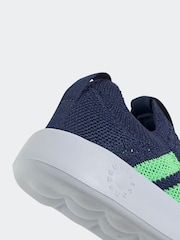 adidas Navy/Green Bubblecomfy Trainers - Image 8 of 9