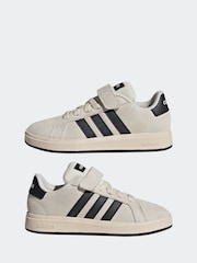 adidas White Grand Court 00s El C Trainers - Image 7 of 9