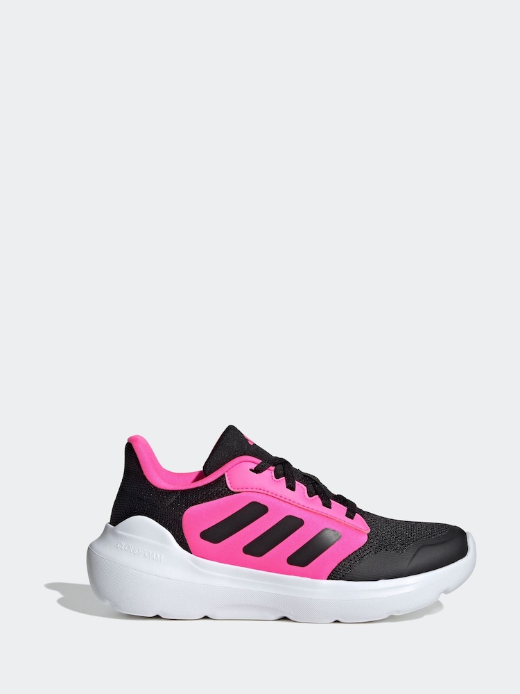 adidas Black/Pink Tensaur Run 2.0 Lace Junior Trainers - Image 1 of 9 adidas Black/Pink Tensaur Run 2.0 Lace Junior Trainers - Image 1 of 9