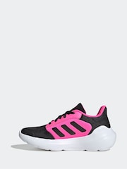 adidas Black/Pink Tensaur Run 2.0 Lace Junior Trainers - Image 2 of 9