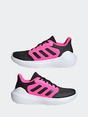 adidas Black/Pink Tensaur Run 2.0 Lace Junior Trainers - Image 5 of 9