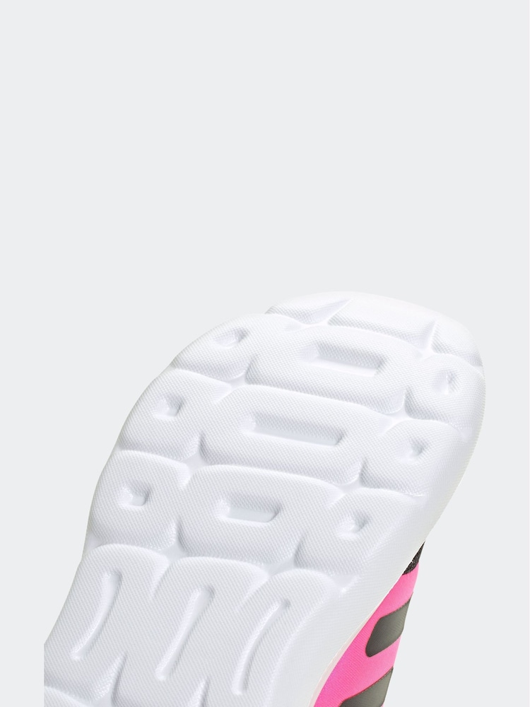 adidas Black/Pink Tensaur Run 2.0 Lace Junior Trainers - Image 9 of 9