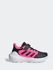 adidas Black Tensaur Run 2.0 Hook and Loop Kids Trainers - Image 1 of 9