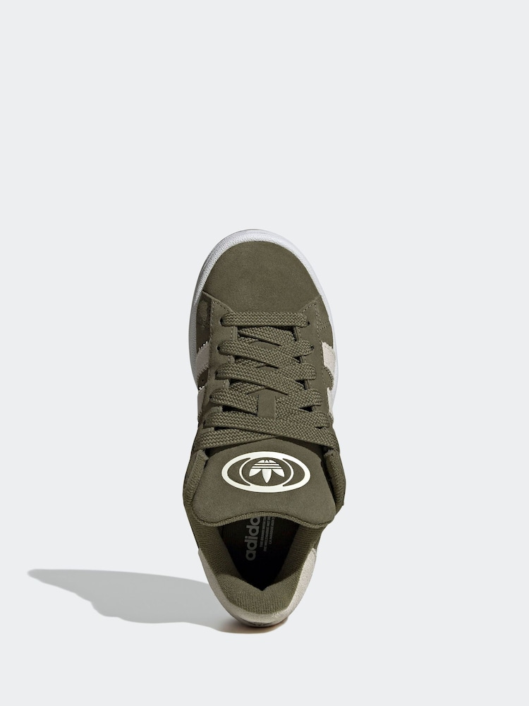 adidas Originals Green Campus 00s Lace Junior Trainers - Image 5 of 9