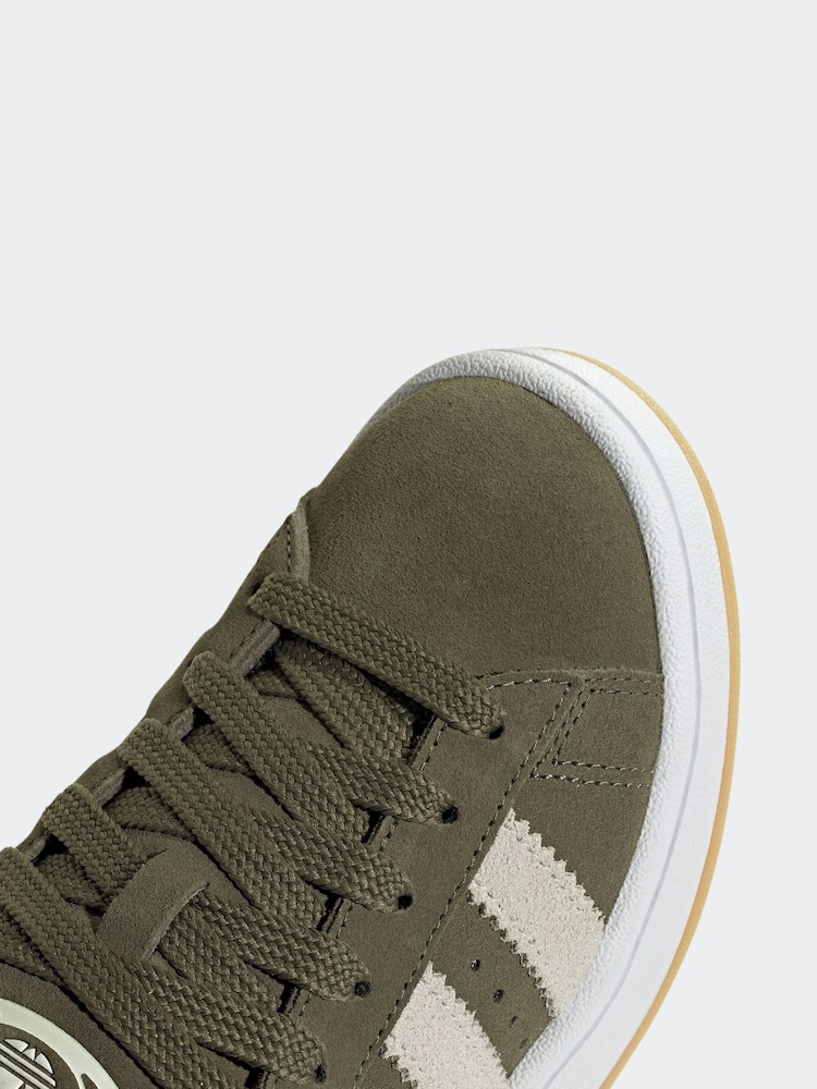 adidas Originals Green Campus 00s Lace Junior Trainers - Image 8 of 9