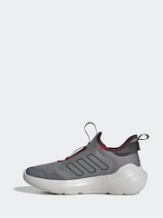adidas Grey Tensaur Comfort Slip On Junior Trainers - Image 2 of 9