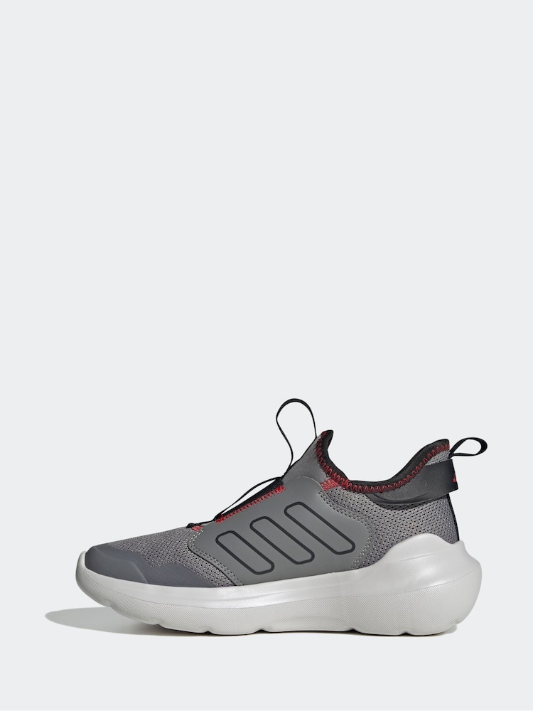 adidas Grey Tensaur Comfort Slip On Junior Trainers - Image 2 of 9