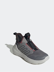 adidas Grey Tensaur Comfort Slip On Junior Trainers - Image 3 of 9