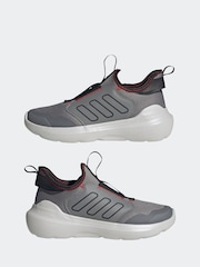 adidas Grey Tensaur Comfort Slip On Junior Trainers - Image 5 of 9