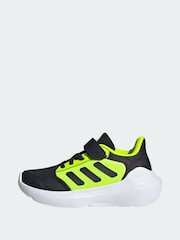 adidas Black/Yellow Tensaur Run 3.0 EL C Trainers - Image 2 of 9