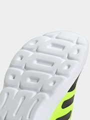 adidas Black/Yellow Tensaur Run 3.0 EL C Trainers - Image 9 of 9