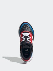 adidas Black Marvel Spider-Man Runfalcon Hook and Loop Kids Trainers - Image 5 of 9