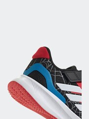 adidas Black Marvel Spider-Man Runfalcon Hook and Loop Kids Trainers - Image 9 of 9