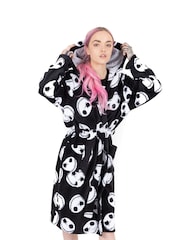 Vanilla Underground Black Womens Disney Nightmare Before Christmas Bathrobe - Image 1 of 6