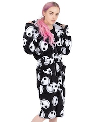 Vanilla Underground Black Womens Disney Nightmare Before Christmas Bathrobe - Image 2 of 6