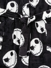 Vanilla Underground Black Womens Disney Nightmare Before Christmas Bathrobe - Image 6 of 6