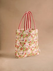 Cath Kidston Red/Ecru Moomins Bow Detail Tote Bag - Image 1 of 6
