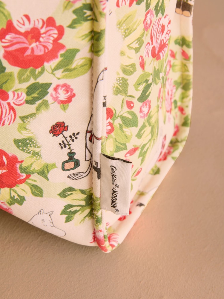 Cath Kidston Red/Ecru Moomins Bow Detail Tote Bag - Image 2 of 6