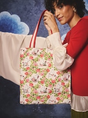 Cath Kidston Red/Ecru Moomins Bow Detail Tote Bag - Image 4 of 6