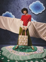 Cath Kidston Red/Ecru Moomins Bow Detail Tote Bag - Image 5 of 6