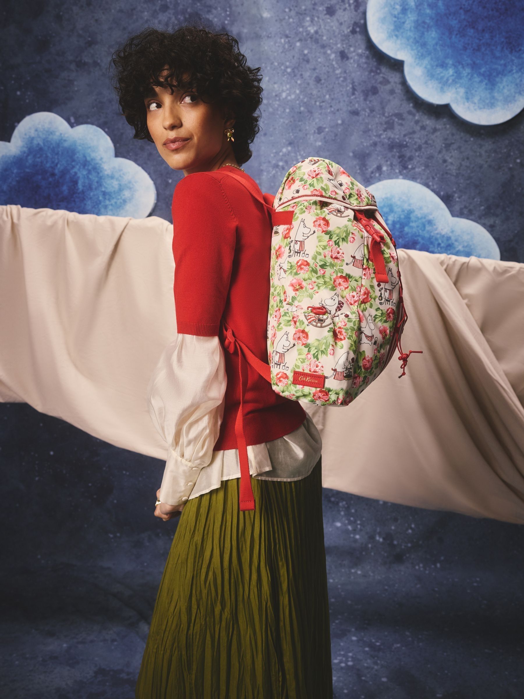 Buy Cath Kidston Red/Ecru Moomins Backpack from Next USA