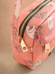 Cath Kidston Coral Pink Bunches Moomins Utility Cross-Body Bag - Image 3 of 6