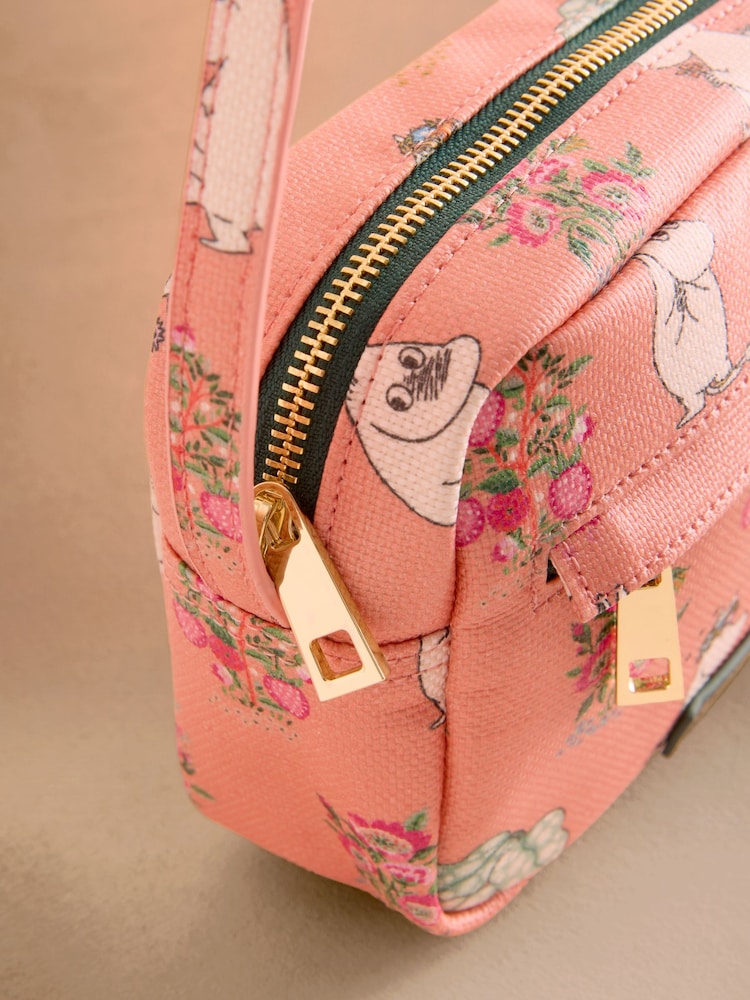 Cath Kidston Coral Pink Bunches Moomins Utility Cross-Body Bag - Image 7 of 7