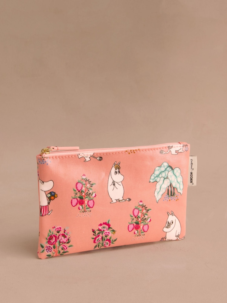 Cath Kidston Coral Pink Bunches Moomins Zip Purse - Image 1 of 3